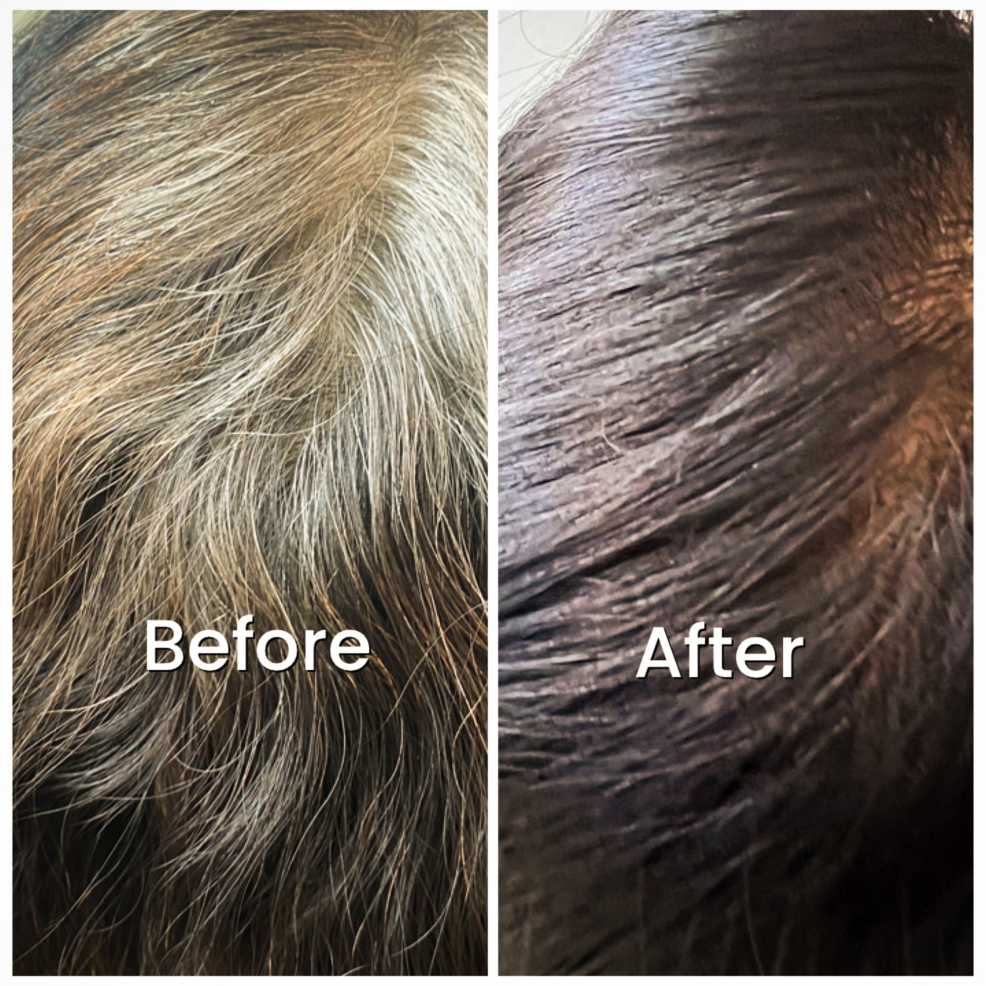 100% grey coverage with Plant based hair dye jet black shade Singapore
