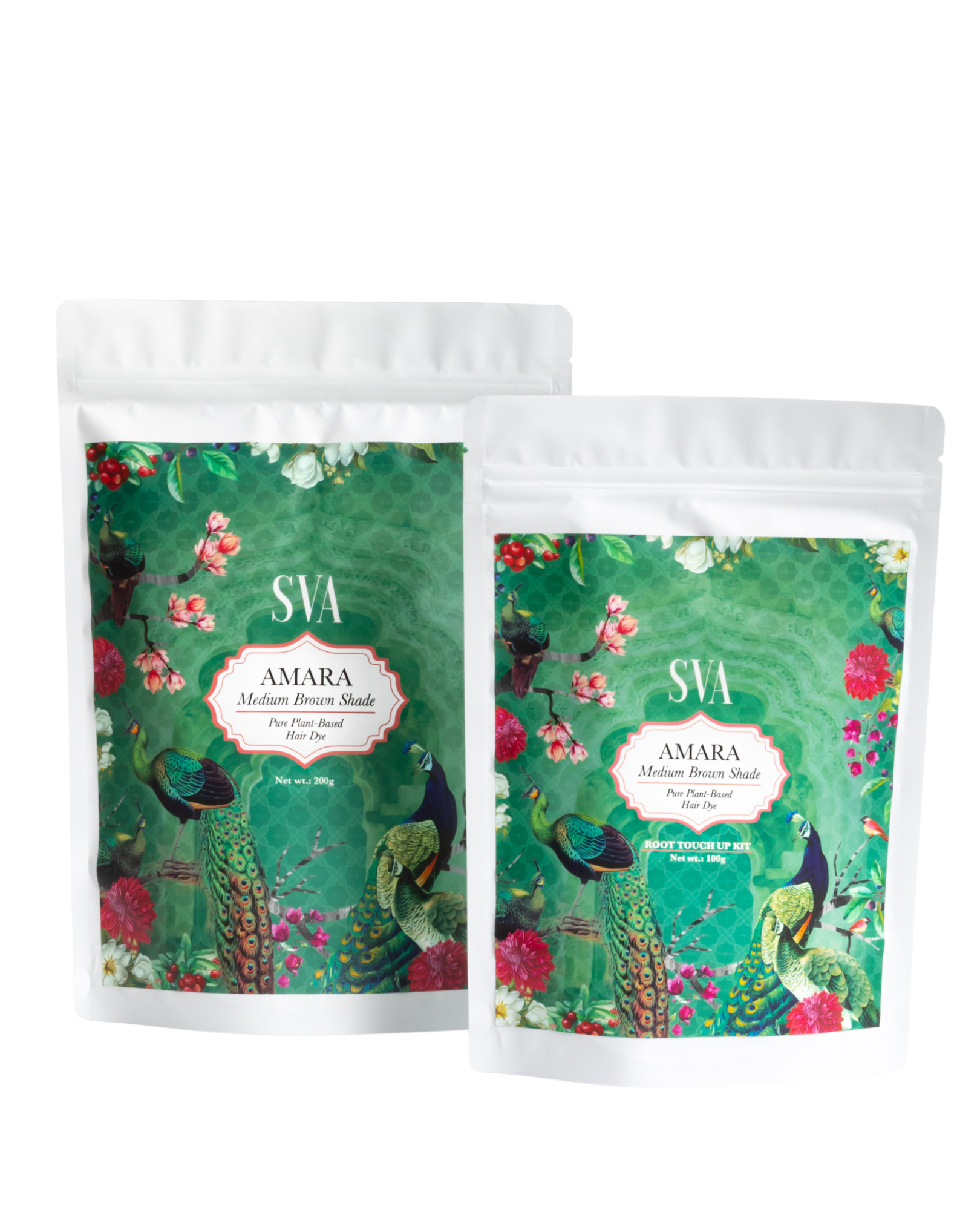 SVA Amara plant-based hair dye combo pack natural medium brown shade Singapore