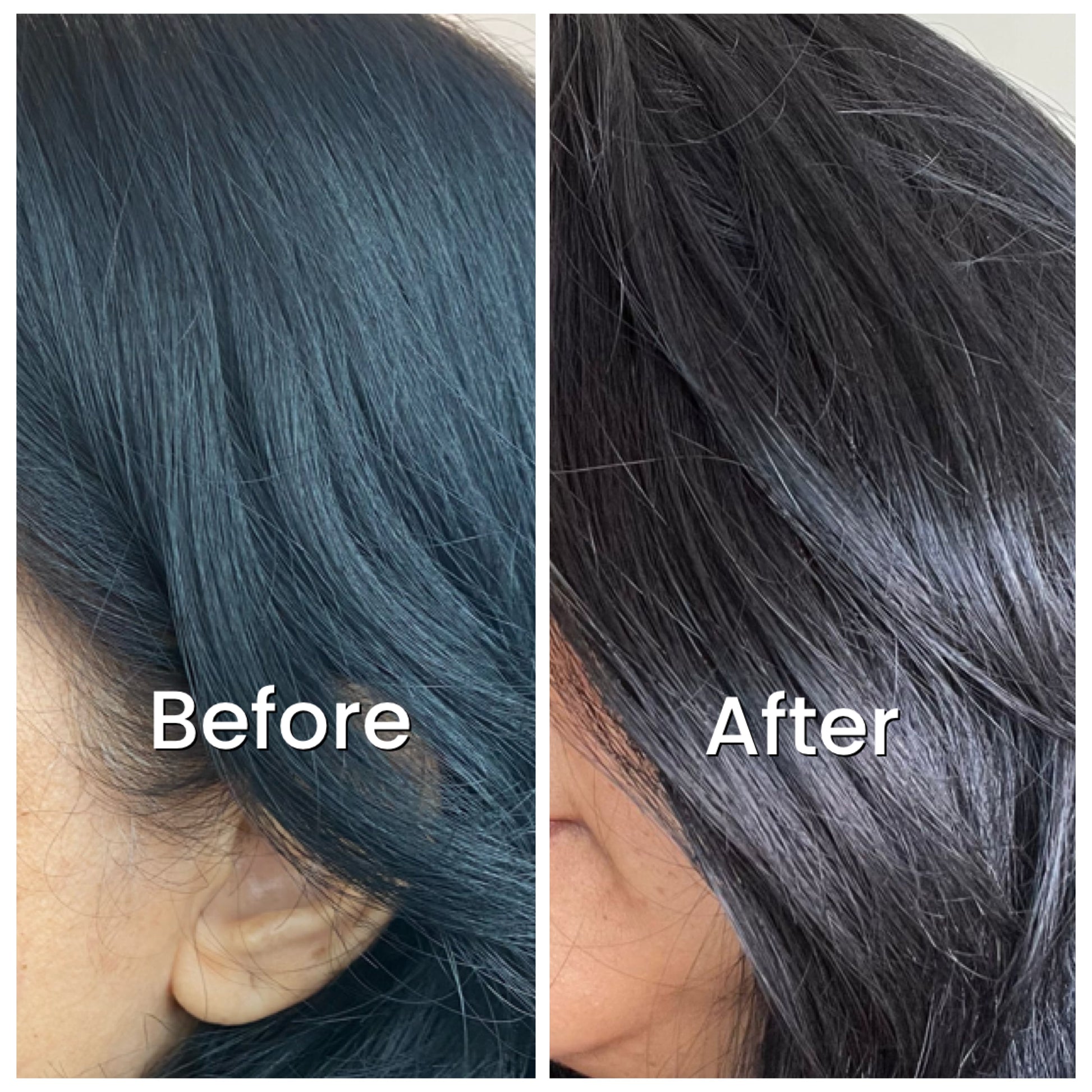 Improved hair texture and shine by using SVA Plant Based Hair dye in 2 step process chemical free option to cover greys Singapore