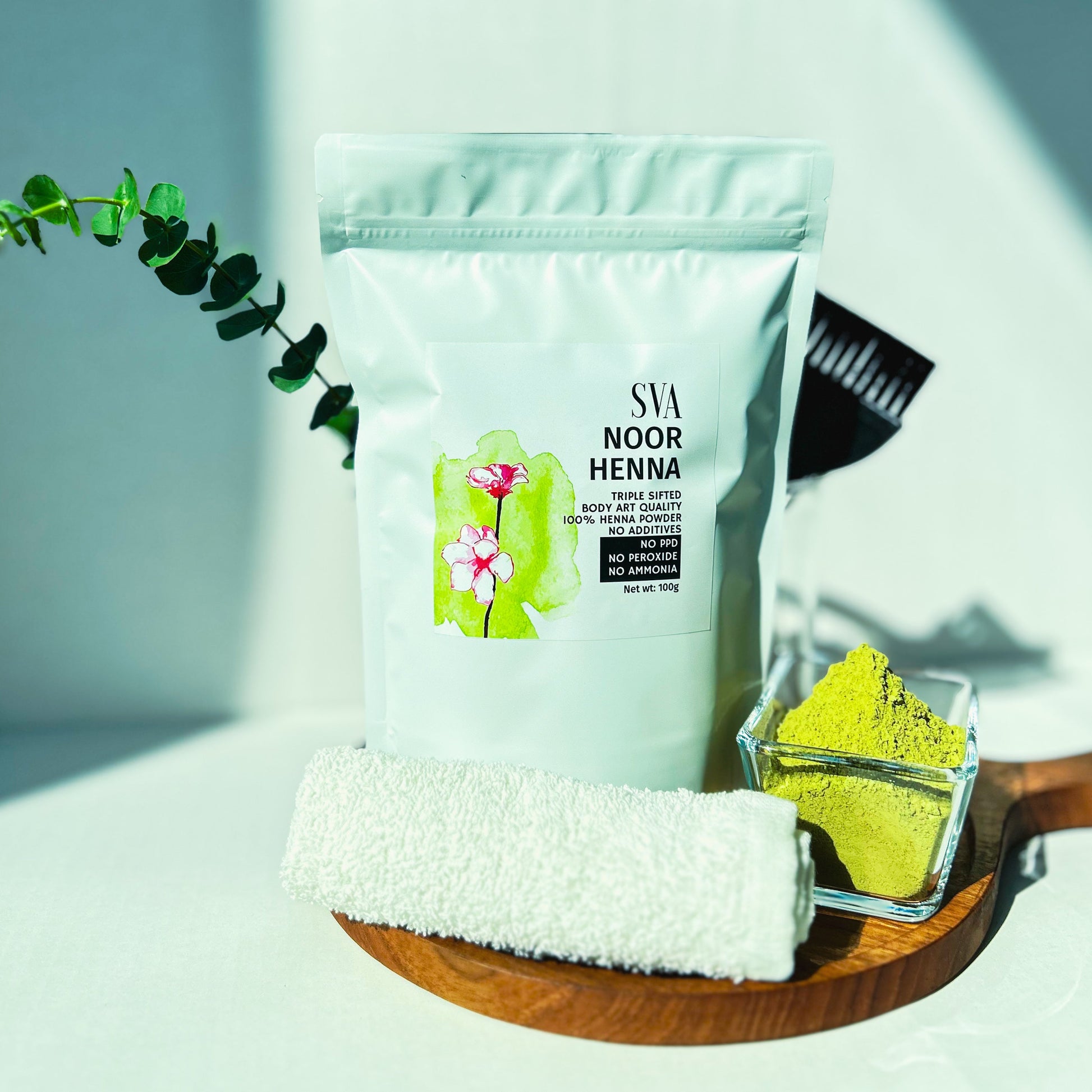 SVA Noor 100% natural henna hair dye powder, Singapore